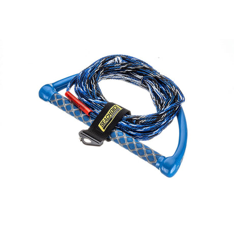 Seachoice 3-Section Wakeboard Rope, 65 Ft. Long, 15 In. Handle w/ Textured EVA Grip