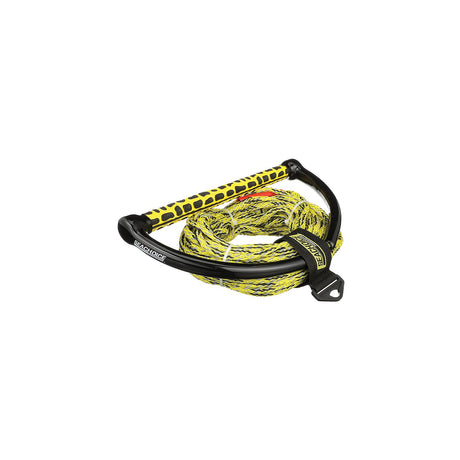 Seachoice 5-Section Reflective Wakeboard Rope, 75 Ft. Long, 15 In. Handle w/ Textured EVA Grip