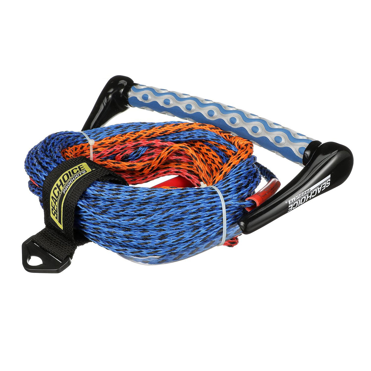 Seachoice 3-Section Water Ski or Wakeboard Rope, 75 Ft. Long, 13 In. Handle w/ Textured EVA Grip
