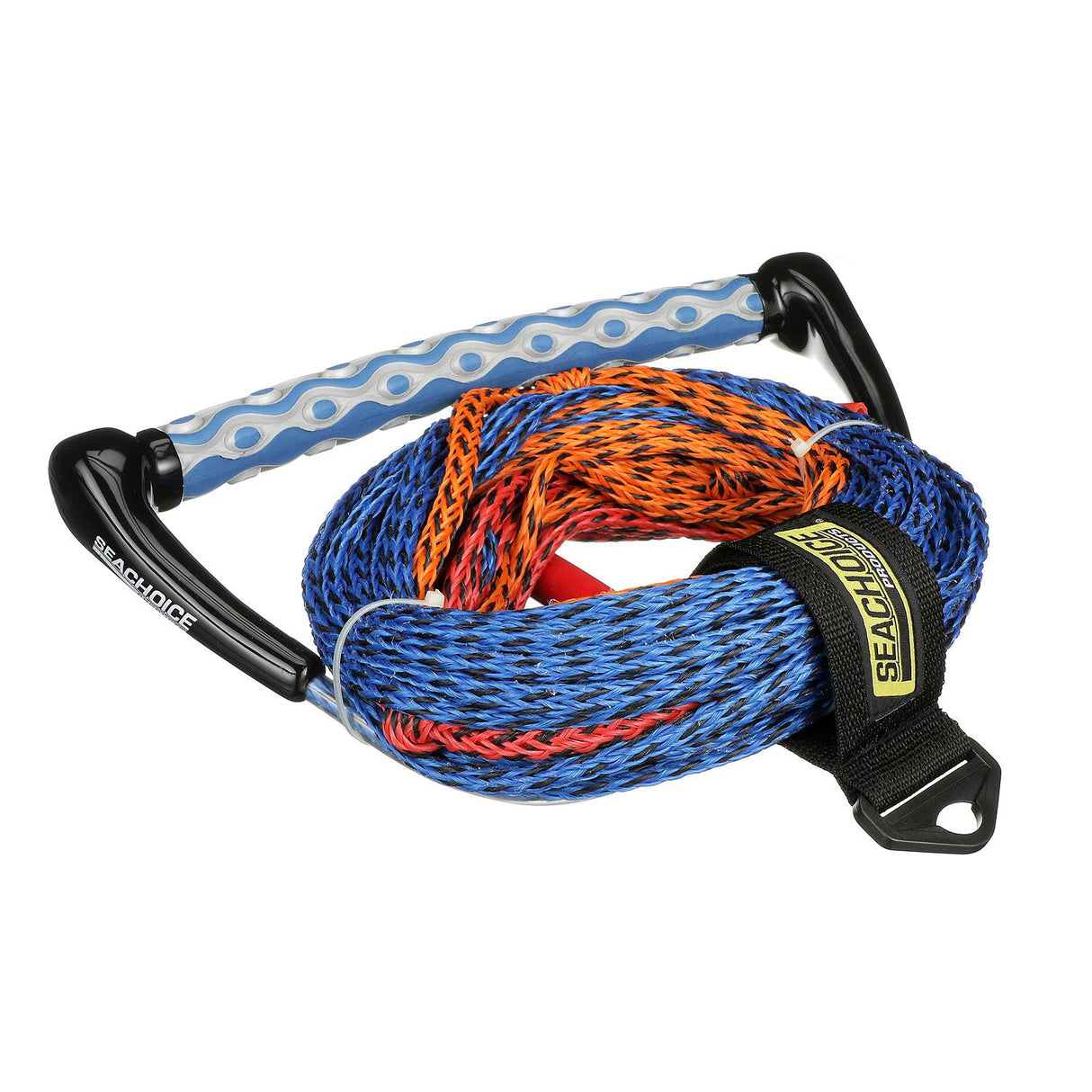 Seachoice 3-Section Water Ski or Wakeboard Rope, 75 Ft. Long, 13 In. Handle w/ Textured EVA Grip