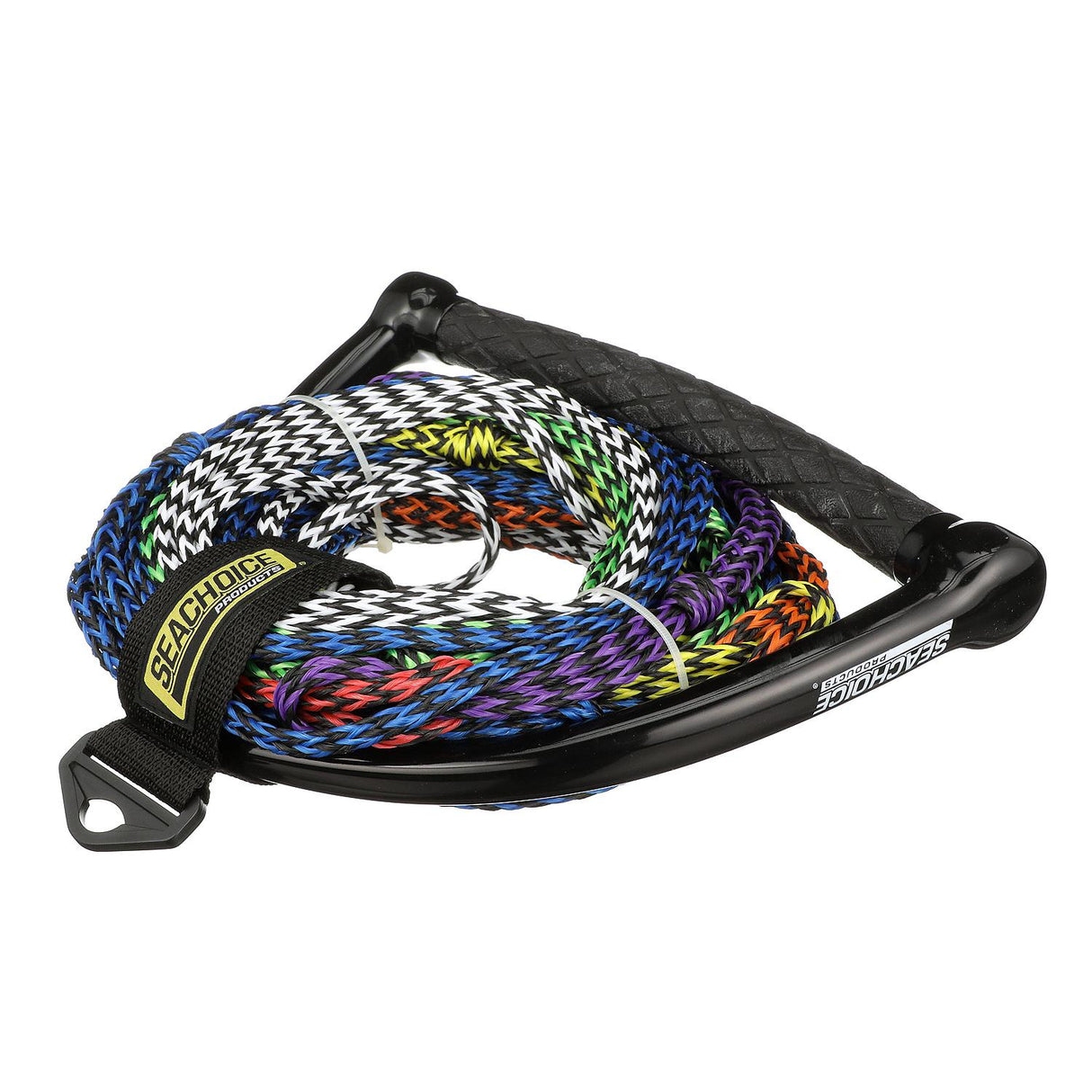 Seachoice 8-Section Water Ski or Wakeboard Rope, 75 Ft. Long, 13 In. Handle w/ Textured Rubber Grip