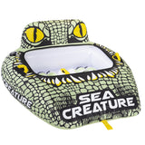 Seachoice 86903 Sea-Creature Towable Tube, Open Top Boat Tube w/ Backrests, 2 Person, 60 In. X 58 In.