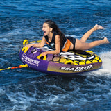 Seachoice 86911 Sea Beast Deck Tube, Reinforced Towing System, Foam Handles w/ Knuckle Guards, 50 In. X 48 In.