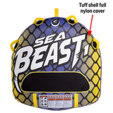 Seachoice 86911 Sea Beast Deck Tube, Reinforced Towing System, Foam Handles w/ Knuckle Guards, 50 In. X 48 In.
