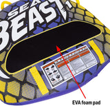 Seachoice 86911 Sea Beast Deck Tube, Reinforced Towing System, Foam Handles w/ Knuckle Guards, 50 In. X 48 In.