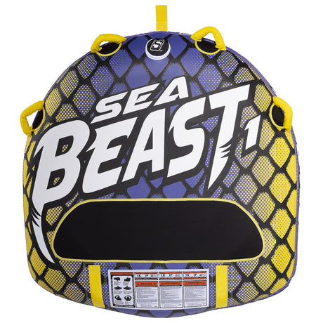 Seachoice 86911 Sea Beast Deck Tube, Reinforced Towing System, Foam Handles w/ Knuckle Guards, 50 In. X 48 In.