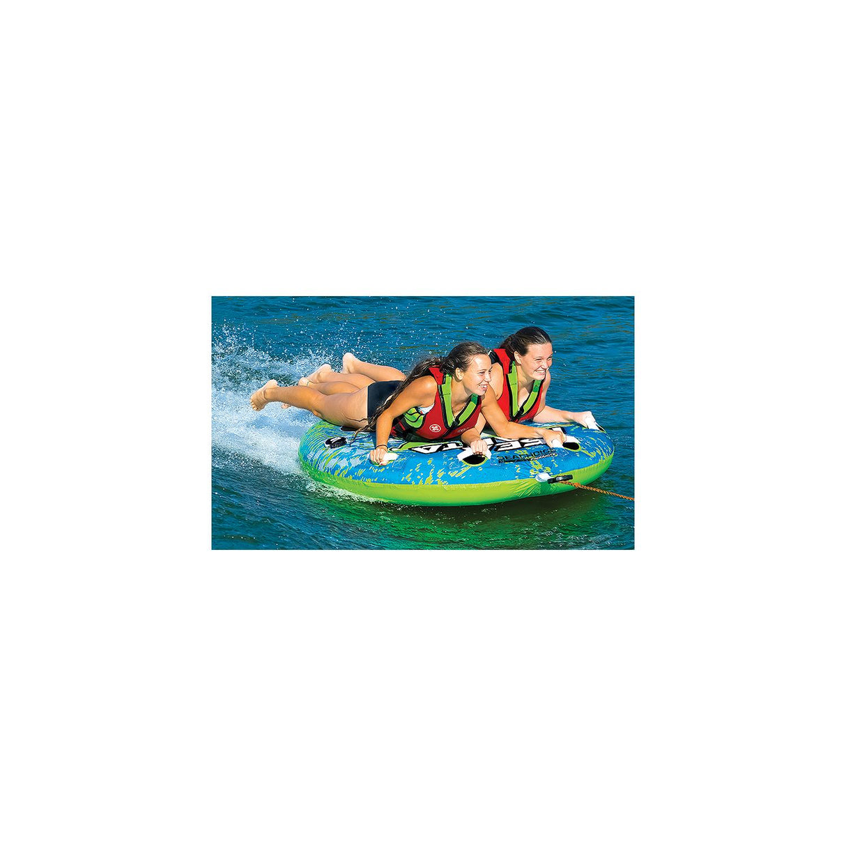 Seachoice 86923 Sea-Manta Deck Tube w/Tow Rope, 1-2 Rider