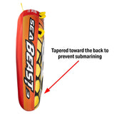 Seachoice 86931 Sea Beast Deck Tube, Reinforced Towing System, For 1 to 3 Riders Up to 510 Lbs., 75 In. X 62 In.