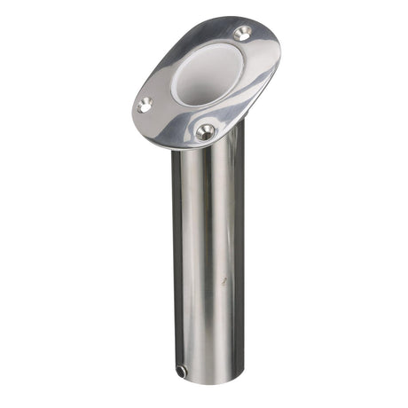 Seachoice Fishing Rod Holder, Cast Stainless Steel, 30 Degree Gunnel Mount