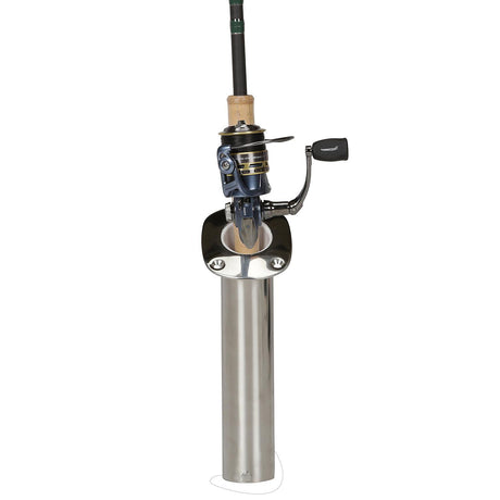 Seachoice Fishing Rod Holder, Cast Stainless Steel, 30 Degree Gunnel Mount