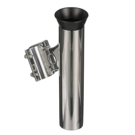 Seachoice Rail Mount Fishing Rod Holder, Mounts Vertically, Stainless Steel