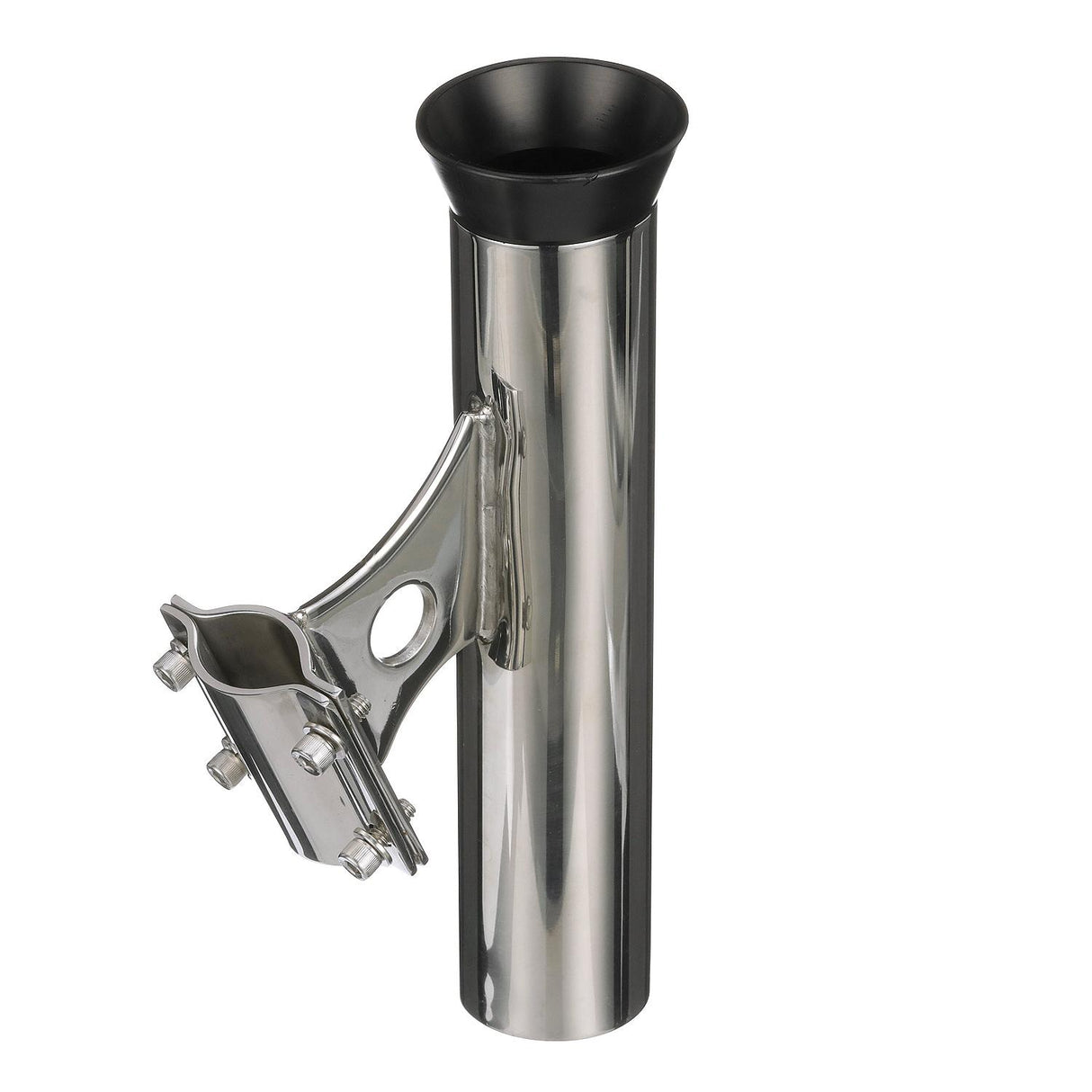Seachoice Rail Mount Fishing Rod Holder, Mounts Vertically, Stainless Steel