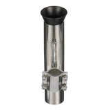 Seachoice Rail Mount Fishing Rod Holder, Mounts Vertically, Stainless Steel