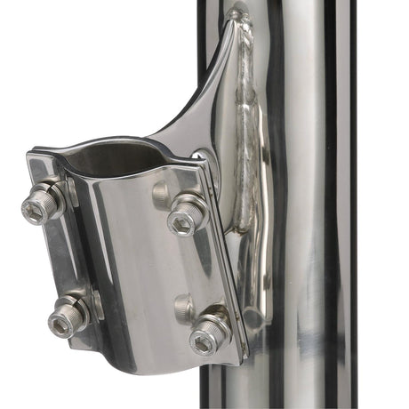 Seachoice Rail Mount Fishing Rod Holder, Mounts Vertically, Stainless Steel
