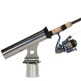 Seachoice Rail Mount Fishing Rod Holder, Mounts Vertically, Stainless Steel