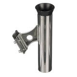 Seachoice Rail Mount Fishing Rod Holder, Mounts Vertically, Stainless Steel