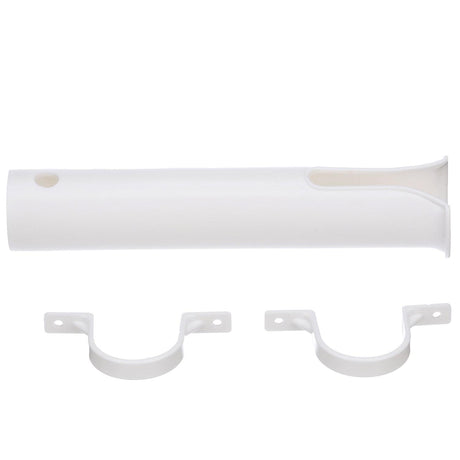 Seachoice Side Mount Rod Holder, PVC, White