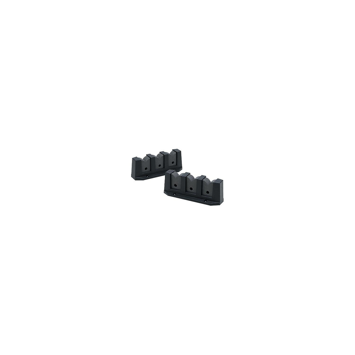 Seachoice 89501 3-Rod Storage Holder, Black, ABS Plastic