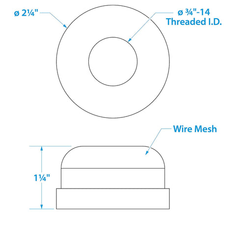 Seachoice Stainless Steel Mesh Strainer, 3/4 In.