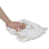 Seachoice Recycled White Fleece Wiping Cloths, Beefy and Absorbent, 1 Lb. Bag