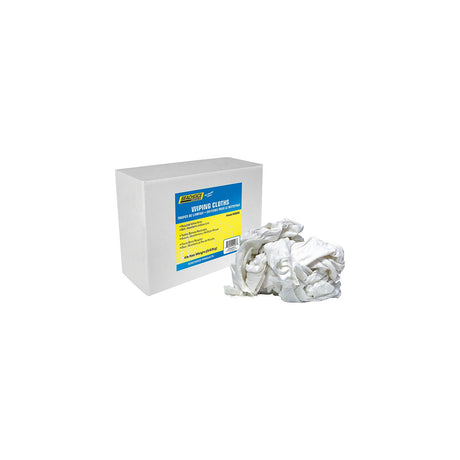 Seachoice Recycled White Knit Wiping Cloths, Low-Lint, 4 Lb. Box