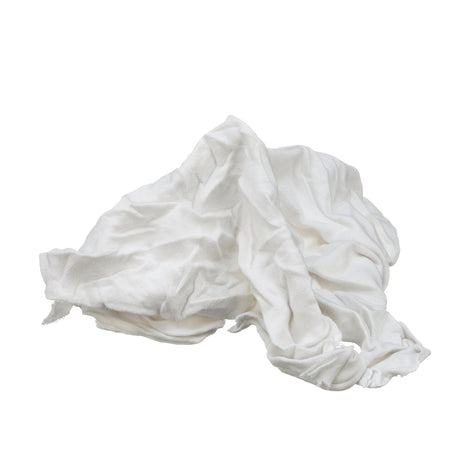 Seachoice Recycled White Knit Wiping Cloths, Low-Lint, 4 Lb. Box