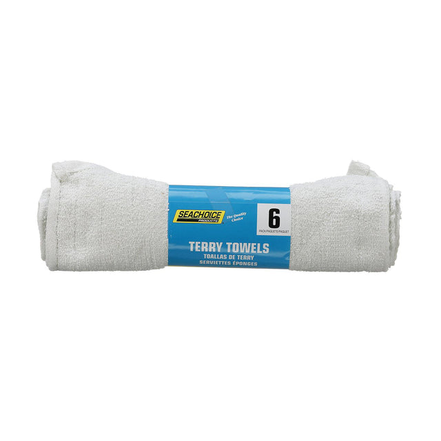Seachoice Terry Towels, 14 in. X 17 in. Size, 6-Pack Roll