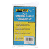 Seachoice 2-in-1 Scrubber Sponge, Heavy Duty, Dual Purpose, 6-1/2 in. X 3-1/2 in. X 7/8 in.