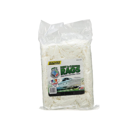 Seachoice Lint-Free Paint and Cleaning Rags, 13-1/2 In. X 15 In., Bag of 50