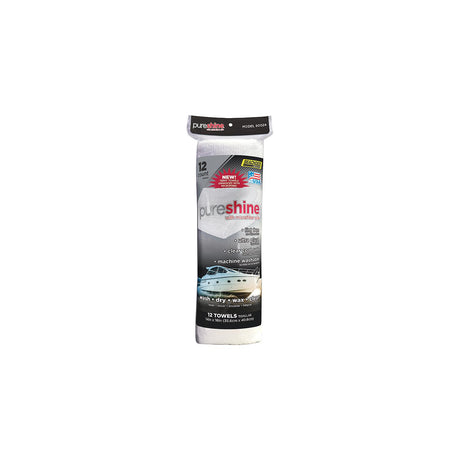 Seachoice 90024 Pureshine Terry Towels Enhanced w/ Microfiber, 14 In. X 16 In., Pack of 12 Towels