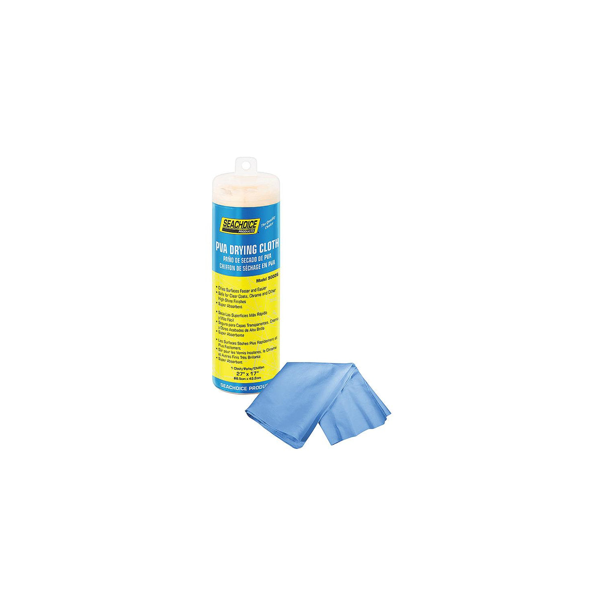 Seachoice PVA Drying Cloth, Blue, 27 In. X 17 In.