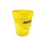Seachoice 5-Gallon Plastic Bucket w/ Metal Handle, Yellow