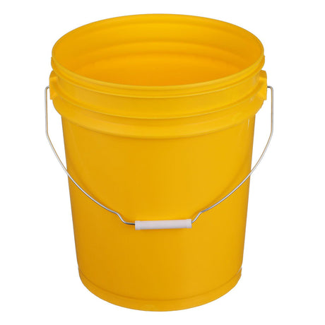 Seachoice 5-Gallon Plastic Bucket w/ Metal Handle, Yellow