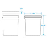 Seachoice 5-Gallon Plastic Bucket w/ Metal Handle, Yellow