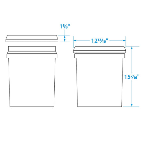 Seachoice 5-Gallon Plastic Bucket w/ Metal Handle, Yellow