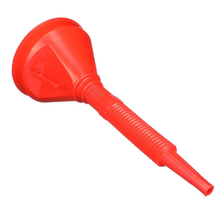 Seachoice 2 Piece Red Funnel with Filter, 5.5 in., Flexible Strainer