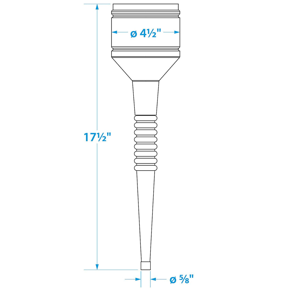 Seachoice 2 Piece Red Funnel with Filter, 5.5 in., Flexible Strainer
