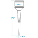 Seachoice 2 Piece Red Funnel with Filter, 5.5 in., Flexible Strainer