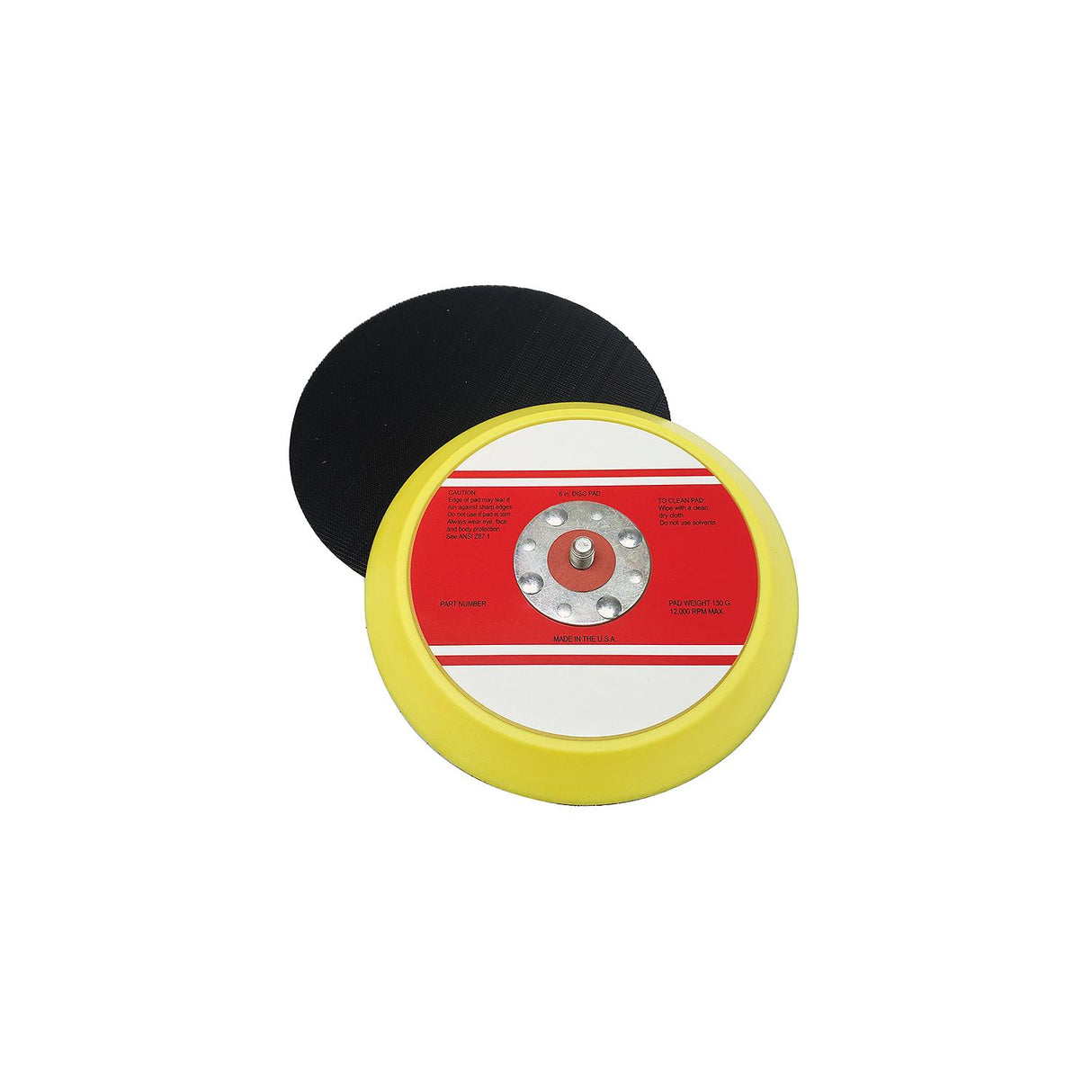 Seachoice 91967 Hook & Loop Disc Backing Pad Without Vacuum Holes