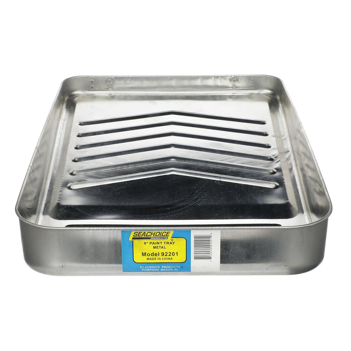 Seachoice Reusable Deluxe Angled Ribbed Paint Tray w/ Ladder Lock Legs, 9 In.