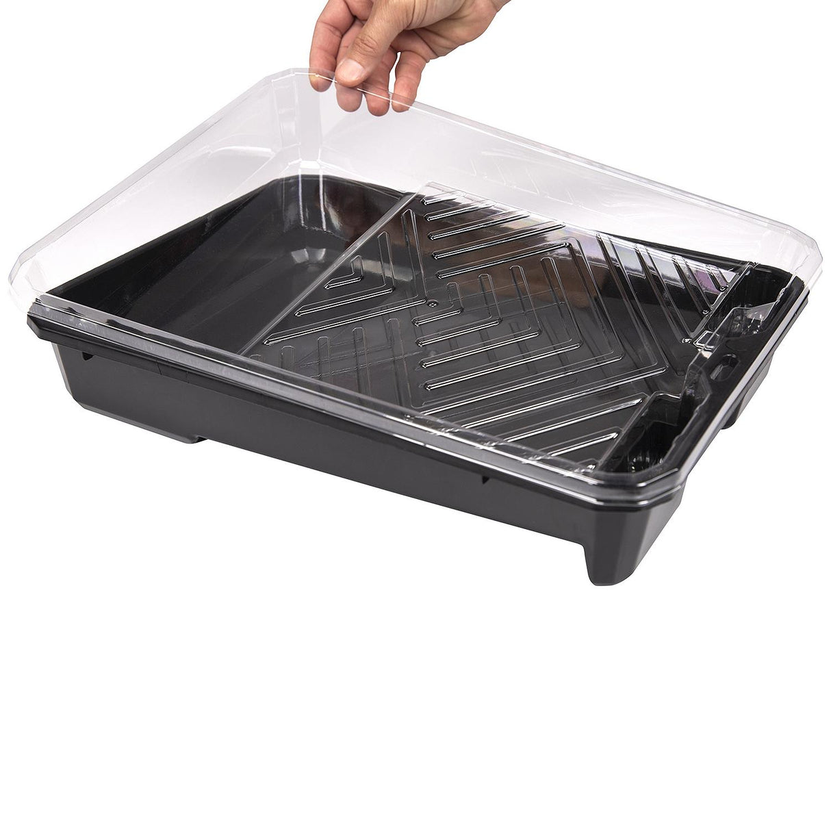 Seachoice 92224 Plastic Paint Tray Liner 3-Pack, 9 Inch, Clear