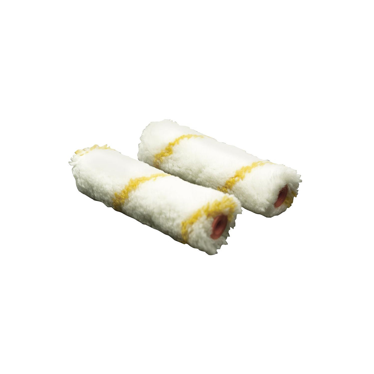 Seachoice 92926 Mini Roller Components, Acrylic, Yellow Stripe, 6", 2 Pack