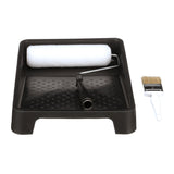 Seachoice 4-Piece Plastic Paint Kit, 9 in. Wire Frame, 2 in. Double Wide Chip Brush, 9 in. Roller, Paint Tray