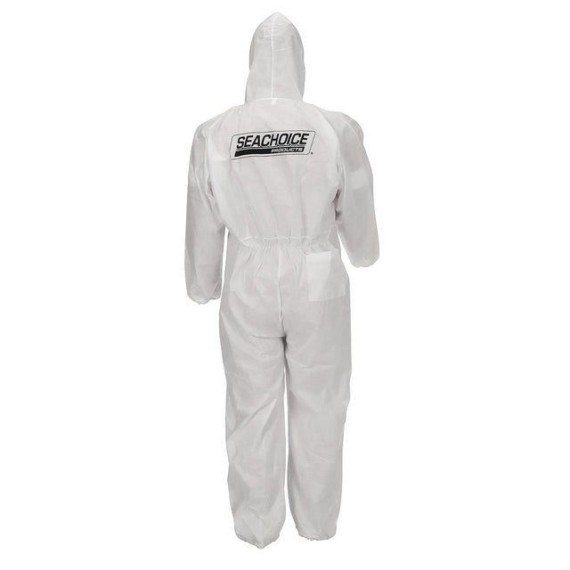 Seachoice 93121 SMS Breathable Disposable Paint Suit With Hood