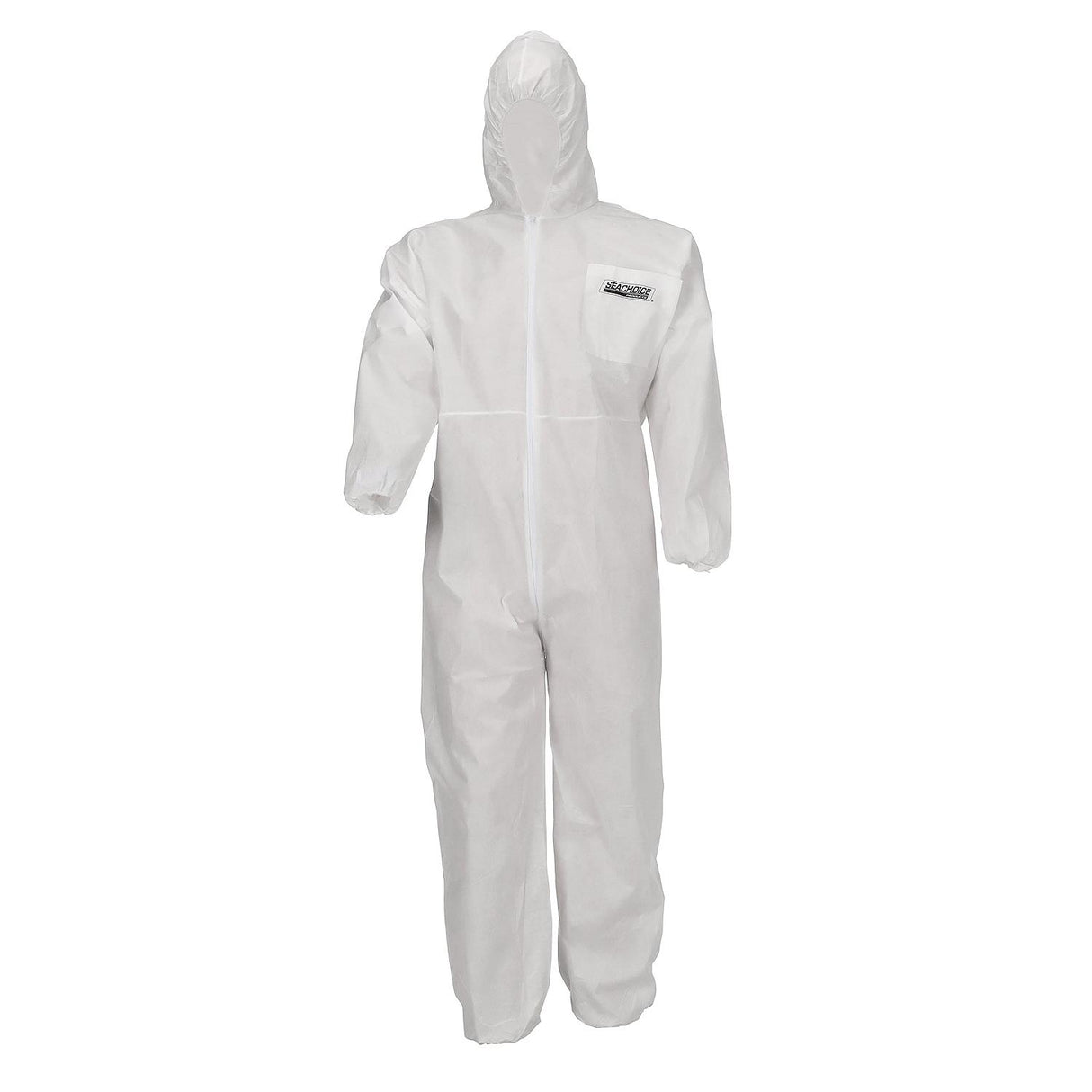 Seachoice 93131 SMS Breathable Disposable Paint Suit With Hood