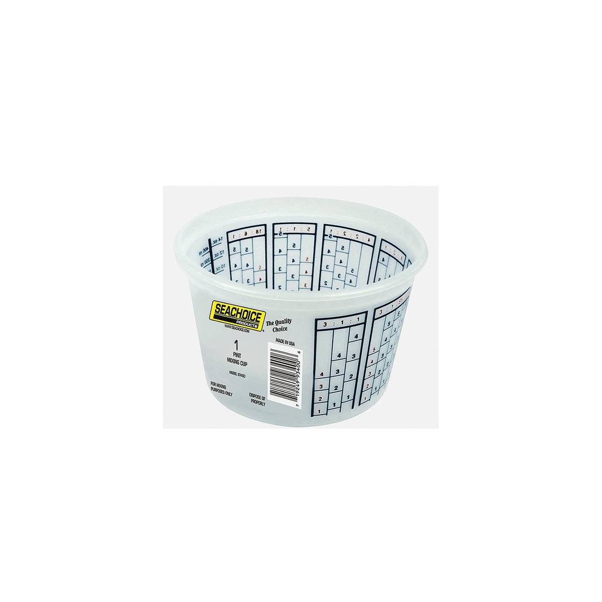 Seachoice 93400 Paint Mix Container, Pint