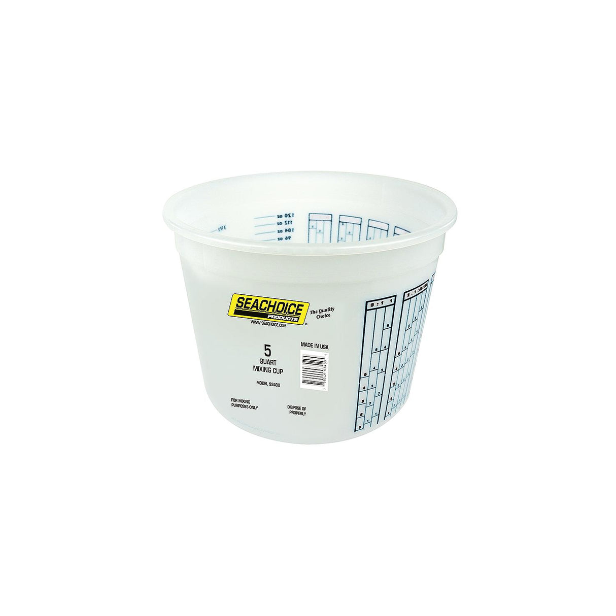 Seachoice 93430 Paint Mix Container, 5 Quart