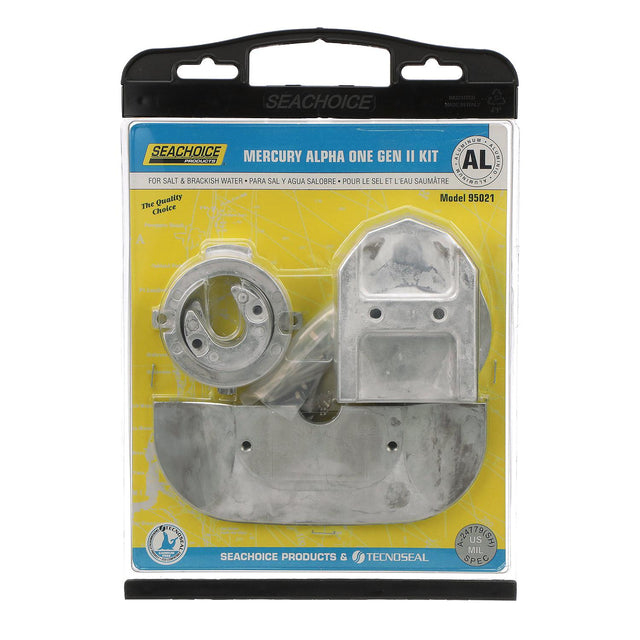 Seachoice 95021 Anode Kit, Mercruiser Alpha One Gen II (1991 & Newer), Aluminum, Cadmium-Free, Environmentally Friendly