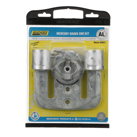 Seachoice 95041 Anode Kit, Mercruiser Bravo One, Aluminum, Cadmium-Free, Environmentally Friendly