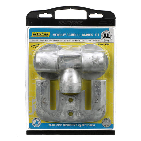 Seachoice 95081 Anode Kit, Mercruiser Bravo III (2004-Present), Aluminum, Cadmium-Free, Environmentally Friendly